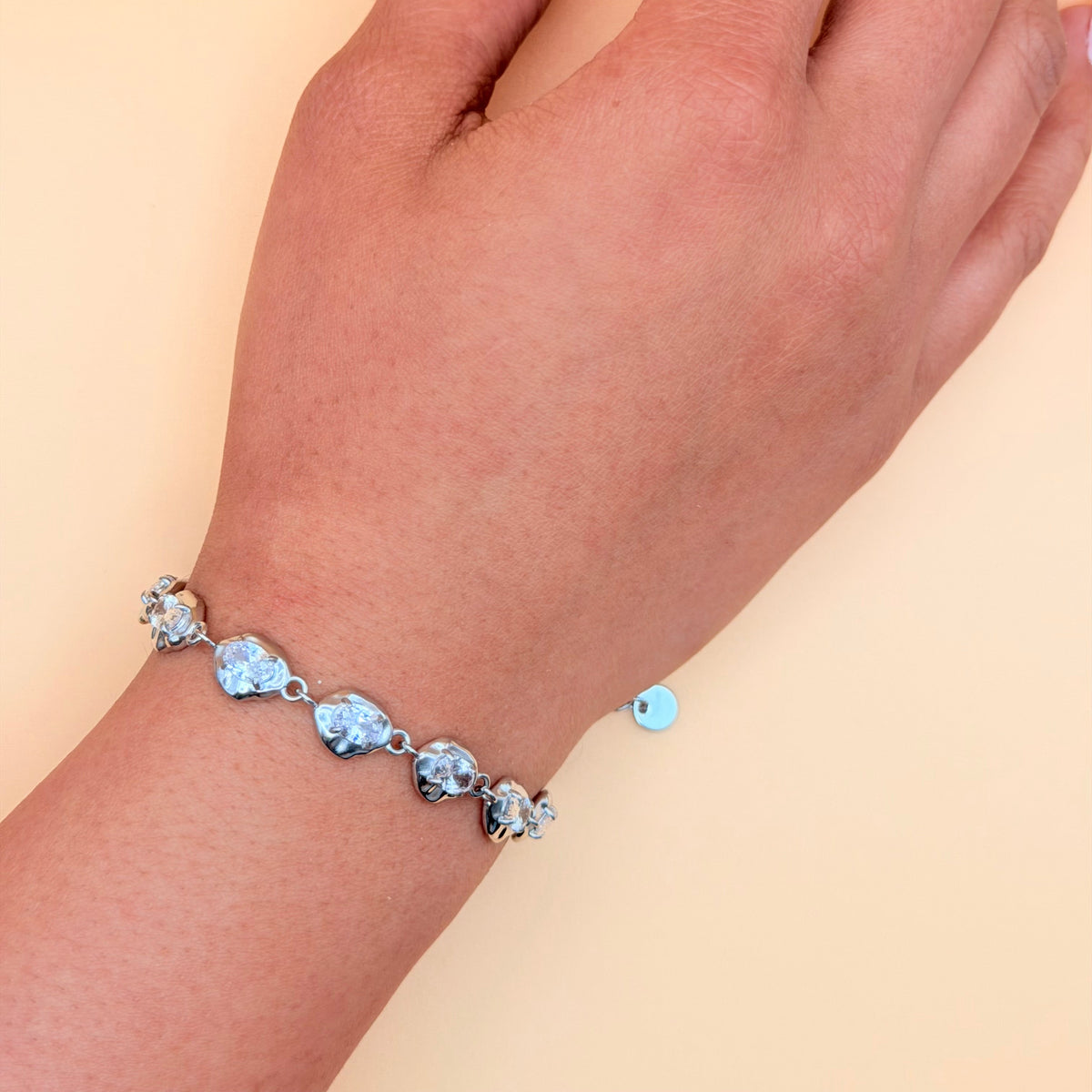 Silver Tear Drop Bracelet