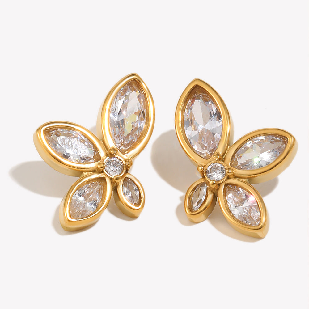 Petal bloom stud earrings