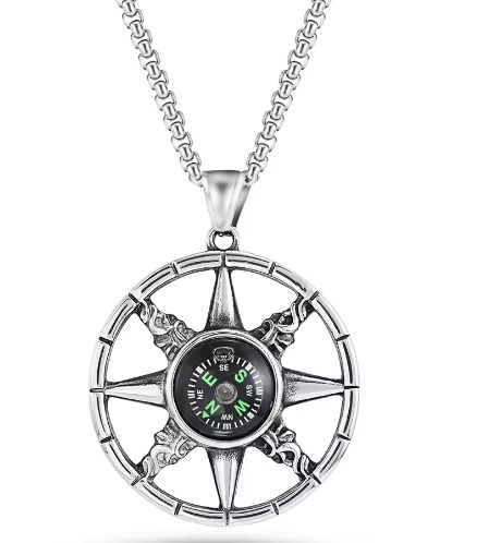 Voyager Compass Necklace