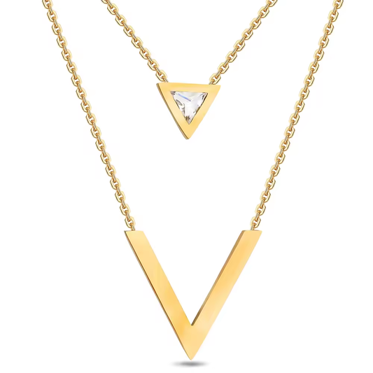 Golden Geometry Necklace